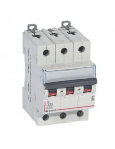 Disjoncteur DX³6000 10kA à vis 3 Pôles 400V~ 32A courbe D peigne HX³ traditionnel LEGRAND 408062