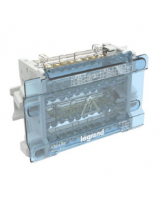Répartiteur modulaire à barreaux étagés tétrapolaire 100A 11 départs 8 modules LEGRAND 400407
