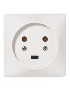 Socle 2P+T à vis avec éclips de protection dimensions 80x80mm LEGRAND 055422 2