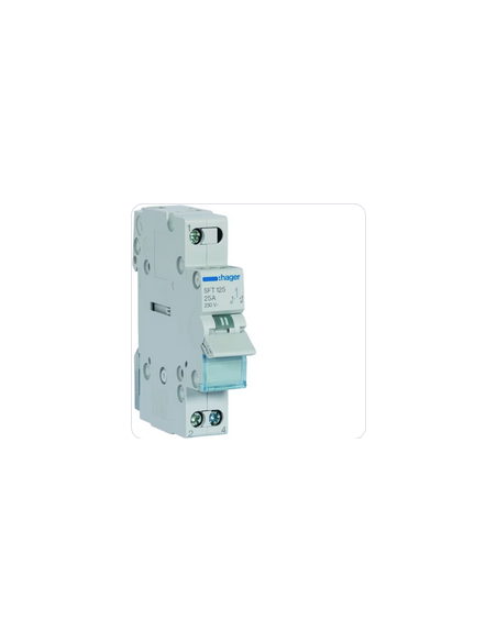 Inverseur modulaire 1 pôle 25A point commun amont I-0-II HAGER SFT125