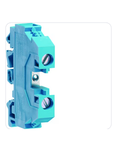 Borne de passage neutre 10mm² 400V/57A connexion à vis HAGER KXA10N 2