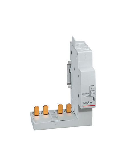 Module de raccordement par peigne pour contacteur 40A et 63A à borne automatique 4 Pôles 1 module  LEGRAND 406302