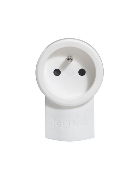 Fiche double fonction 2P+T 16A 250V pour branchement de 2 appareils sur une même prise LEGRAND 050461