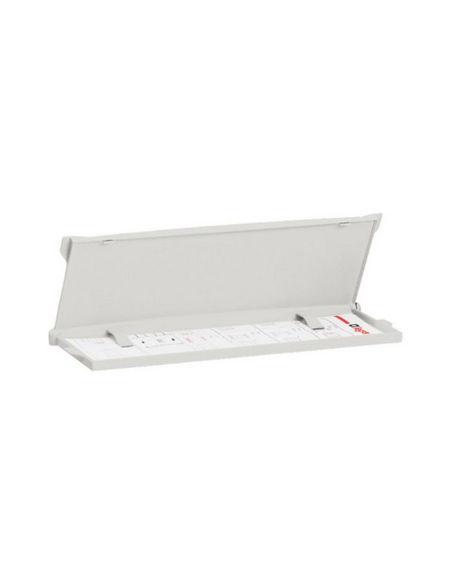 Pochette rigide fermée autocollante pour plans plastique IP30 324x120x18mm RAL7035 LEGRAND 036582