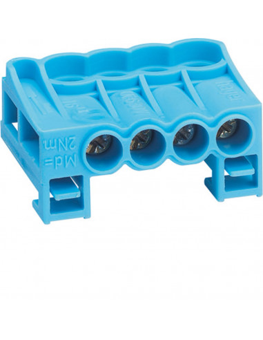 Bornier arrivée neutre a cage 4x25mm2 HAGER KN04N