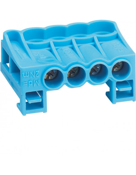 Bornier arrivée neutre a cage 4x25mm2 HAGER KN04N