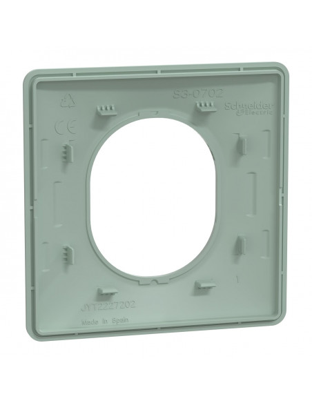 OVALIS PLAQUE DE FINITION 1 POSTE SAUGE SCHNEIDER S320702A