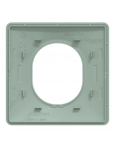 OVALIS PLAQUE DE FINITION 1 POSTE SAUGE SCHNEIDER S320702A