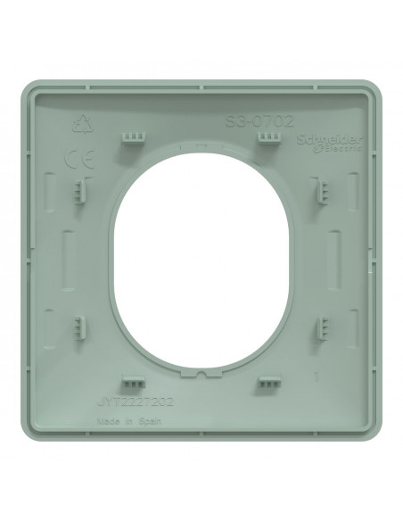 OVALIS PLAQUE DE FINITION 1 POSTE SAUGE SCHNEIDER S320702A
