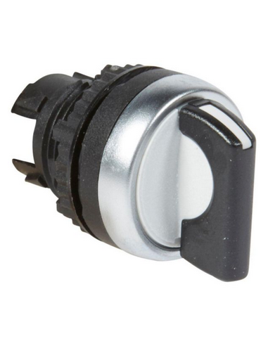 Bouton tournant non lumineux manette noire IP69 Osmoz composable 3 positions droite et gauche rappel centre 45° LEGRAND 023928