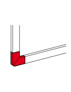 Angle plat 90° pour goulottes DLP monobloc 65x195mm blanc LEGRAND 010793 2