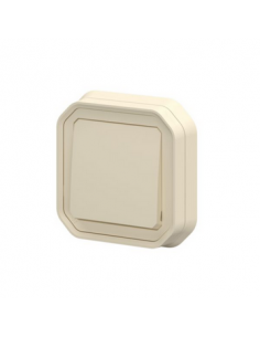 Interrupteur ou va-et-vient Plexo complet encastré avec griffes sable LEGRAND 070073