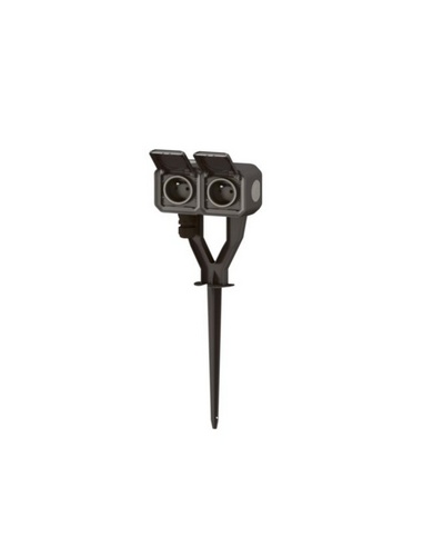 Piquet de jardin Plexo avec 2 prises précâblées anthracite LEGRAND 069749L