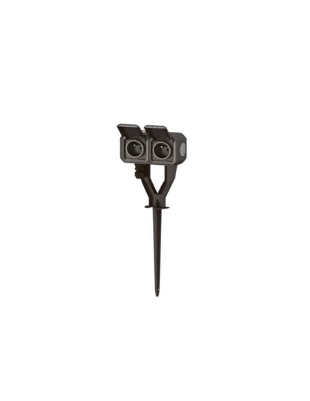 Piquet de jardin Plexo avec 2 prises précâblées anthracite LEGRAND 069749L