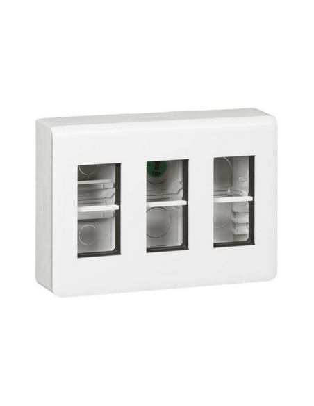 Kit poste de travail en saillie Mosaic pour 3x4 modules LEGRAND 078887L