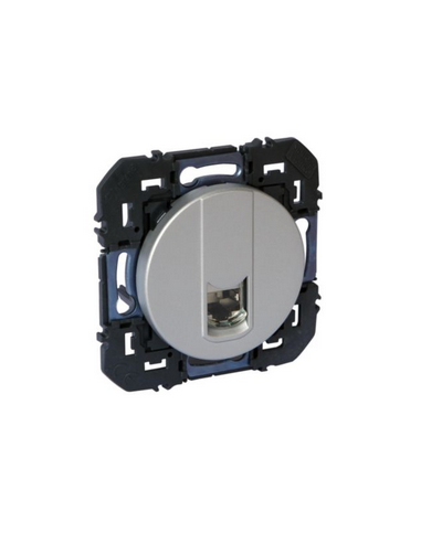 Prise RJ45 catégorie 6A STP Dooxie finition alu LEGRAND 600474