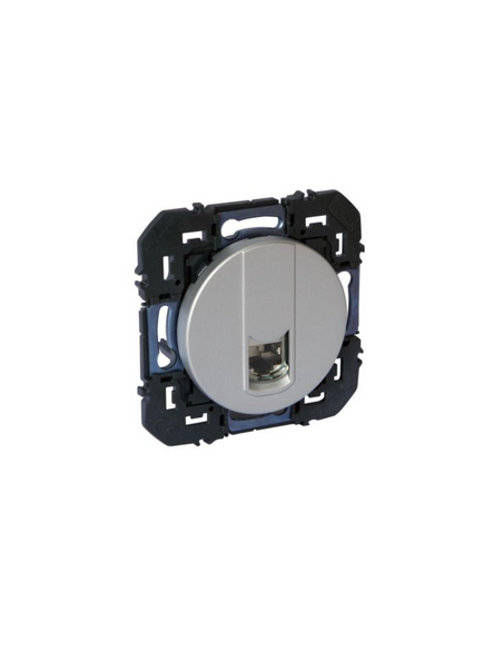 Prise RJ45 catégorie 6A STP Dooxie finition alu LEGRAND 600474
