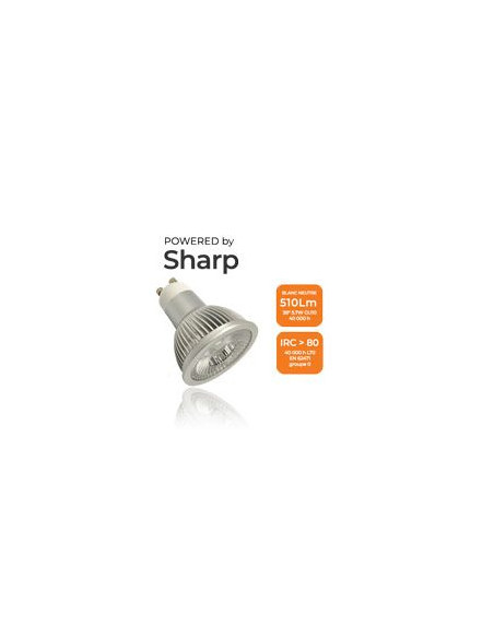 Lampe Led 6 watts SHARP GU10 ND 3000K AEROSPOT 550290