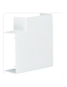 Angle plat variable lifea pour LF/LFF40090 h 90mm x p 40mm RAL 9016 Pure HAGER LFF4009059016