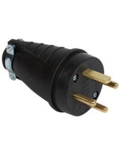 Fiche caoutchouc 3P+T 20A à sortie droite avec anneau de suspension LEGRAND 055070 2