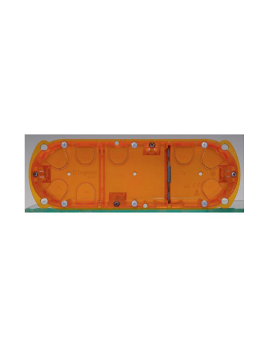 Boîte multi-matériaux Batibox 3 postes 6 à 8 modules montage vertical ou horizontal profondeur 40mm LEGRAND 080103