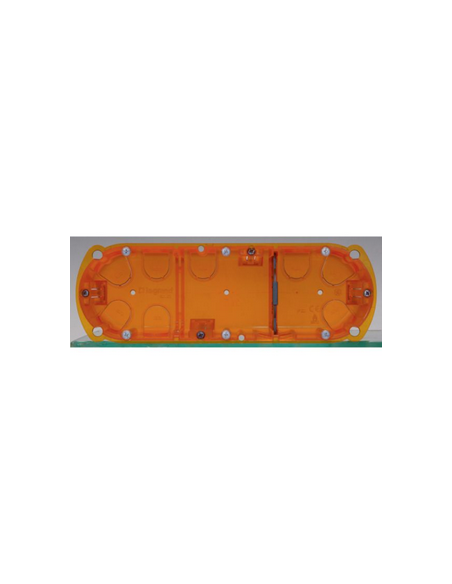 Boîte multi-matériaux Batibox 3 postes 6 à 8 modules montage vertical ou horizontal profondeur 40mm LEGRAND 080103