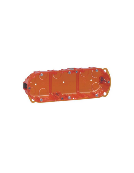 Boîte multi-matériaux Batibox 3 postes 6 à 8 modules montage vertical ou horizontal profondeur 40mm LEGRAND 080103