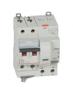 Disjoncteur différentiel monobloc DX³6000 10kA vis 2 Pôles 400V 50A type AC 30mA LEGRAND 411163 2