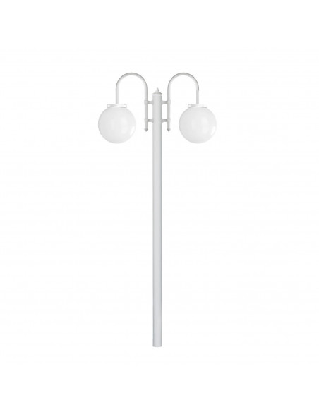 Pôle classique à 2 bras BOOM IP43 E27 2x42W 1915mm Blanc NOVOLUX LIGHTING 036E-G05X1A-01T