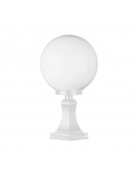 Borne classique CAST IP43 E27 42W 400mm Blanc NOVOLUX LIGHTING 046C-G05X1A-01T