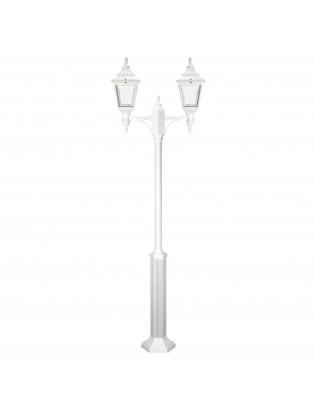 Pôle classique à 2 bras CLIC-CLAC 4 IP44 E27 2x42W 2100mm Blanc NOVOLUX LIGHTING 059B-G05X1A-01
