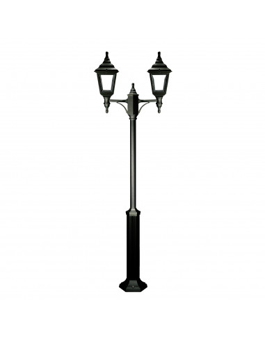 Pôle classique à 2 bras CLIC-CLAC 4 IP44 E27 2x42W 2100mm Noir NOVOLUX LIGHTING 059B-G05X1A-02
