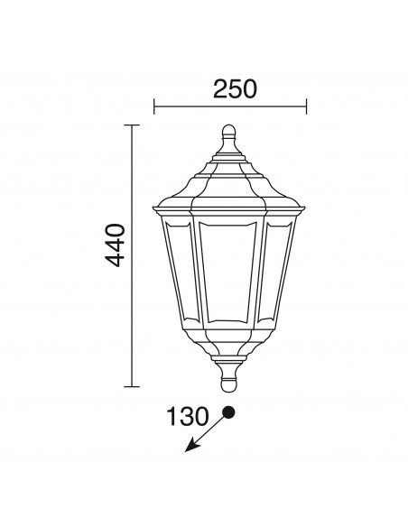 Applique classique CLIC-CLAC 6 Apply Medium IP44 E27 42W Noir NOVOLUX LIGHTING 060A-G05X1A-02