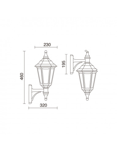 Applique classique CLIC-CLAC 6 IP44 E27 42W Blanc NOVOLUX LIGHTING 060B-G05X1A-01