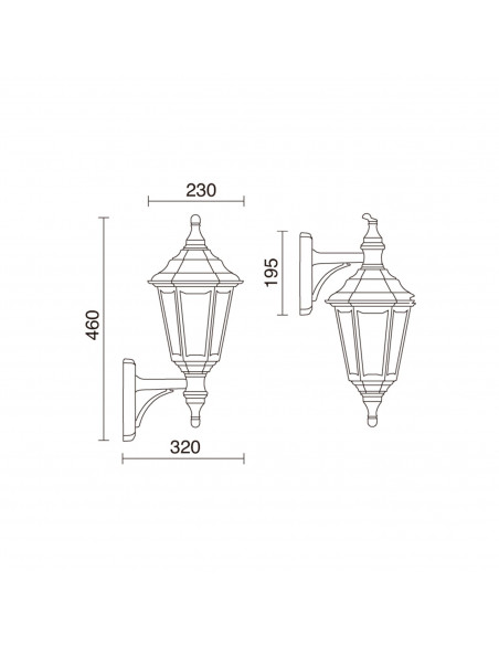 Applique classique CLIC-CLAC 6 IP44 E27 42W Blanc NOVOLUX LIGHTING 060B-G05X1A-01