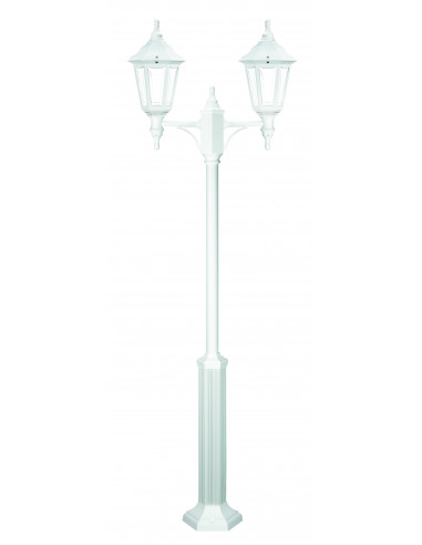 Pôle classique à 2 bras CLIC-CLAC 6 IP44 E27 2x42W 2040mm Blanc NOVOLUX LIGHTING 060E-G05X1A-01