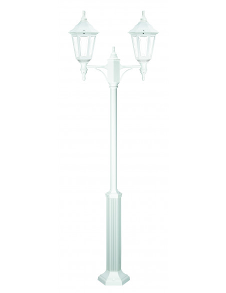 Pôle classique à 2 bras CLIC-CLAC 6 IP44 E27 2x42W 2040mm Blanc NOVOLUX LIGHTING 060E-G05X1A-01