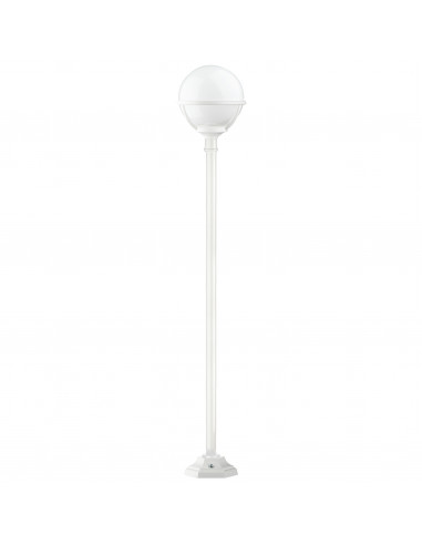Colonne classique CLIC-CLAC GLOBO Smooth IP43 E27 42W 1820mm Blanc NOVOLUX LIGHTING 061J-G05X1A-01