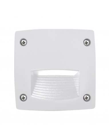 Encastré mural DEVON Asymmetric square IP66 GX53 LED T2 3W 415lm CRI80 3000K 4000K 6500K Blanc NOVOLUX 084C-G31X1A-01