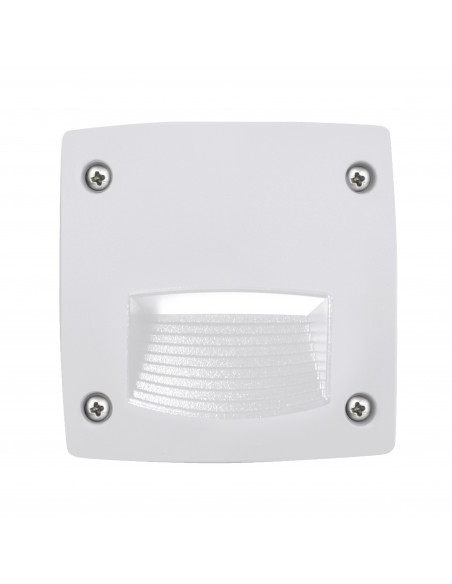 Encastré mural DEVON Asymmetric square IP66 GX53 LED T2 3W 415lm CRI80 3000K 4000K 6500K Blanc NOVOLUX 084C-G31X1A-01