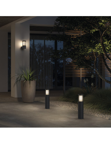 Borne AVON IP65 E27 15W 500mm Anthracite NOVOLUX LIGHTING 1016B-G05X1A-04