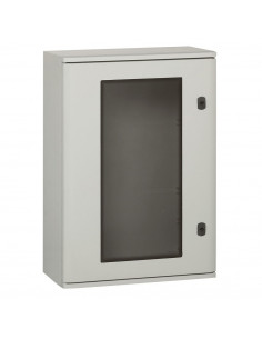 Coffret polyester Marina IP66 IK10 Avec porte vitrée 610x400x257mm RAL7035 LEGRAND 036275