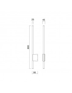 Applique LANCE IP65 LED SMD 10.50W 1280lm CRI80 4000K Anthracite NOVOLUX LIGHTING 1024B-L3312BX0-04 2