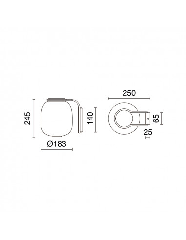Applique KRISTA D183 Phase coupée C LED SMD AC 10W 830lm 2700K Bleu Noir NOVOLUX LIGHTING 1028G-L38RCB-02-06