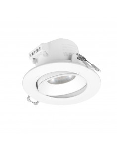 Plafonnier encastré tilt KRAO IP44 Phase C LED SMD AC 9W 850lm CRI80 2700K 3000K 4000K Blanc NOVOLUX 1036D-L4109B3C-01