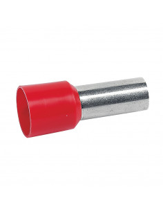 50 Embouts de câblage à collerette isolante Starfix simple unitaire pour conducteurs section 35mm² rouge LEGRAND 037677
