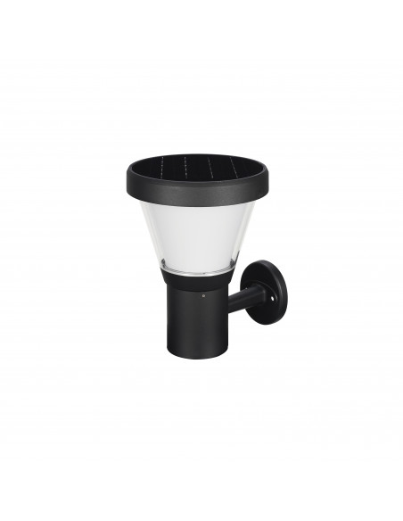 Applique solaire ERGO IP65 LED SMD 4.50W 435lm 445lm CRI80 3000K 4000K 90º Crépuscule Noir NOVOLUX LIGHTING 1044A-L4105K-02
