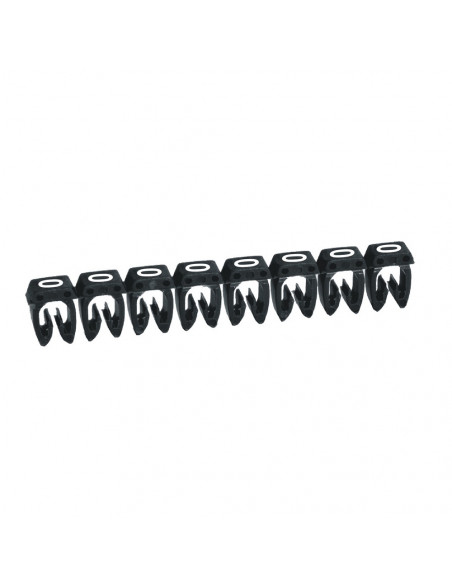 1200 Repères CAB 3 pour filerie 0,5mm² à 1,5mm² et blocs de jonction avec chiffre 0 noir LEGRAND 038210