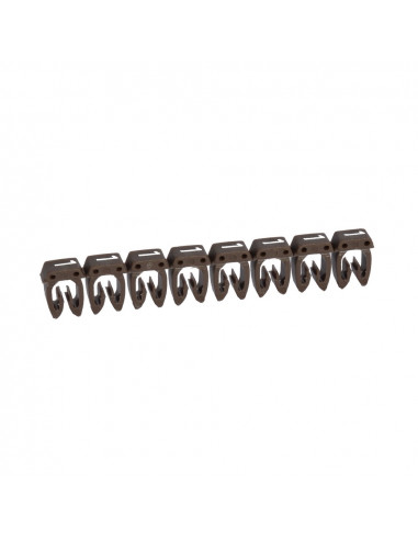 1200 Repères CAB 3 pour filerie de 1,5 À 2,5 MM² Chiffre 1 Brun LEGRAND 038221