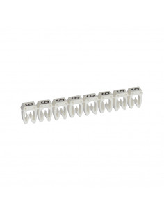 300 Repères CAB 3 pour filerie 1,5mm² à 2,5mm² avec chiffre 9 blanc LEGRAND 038229
